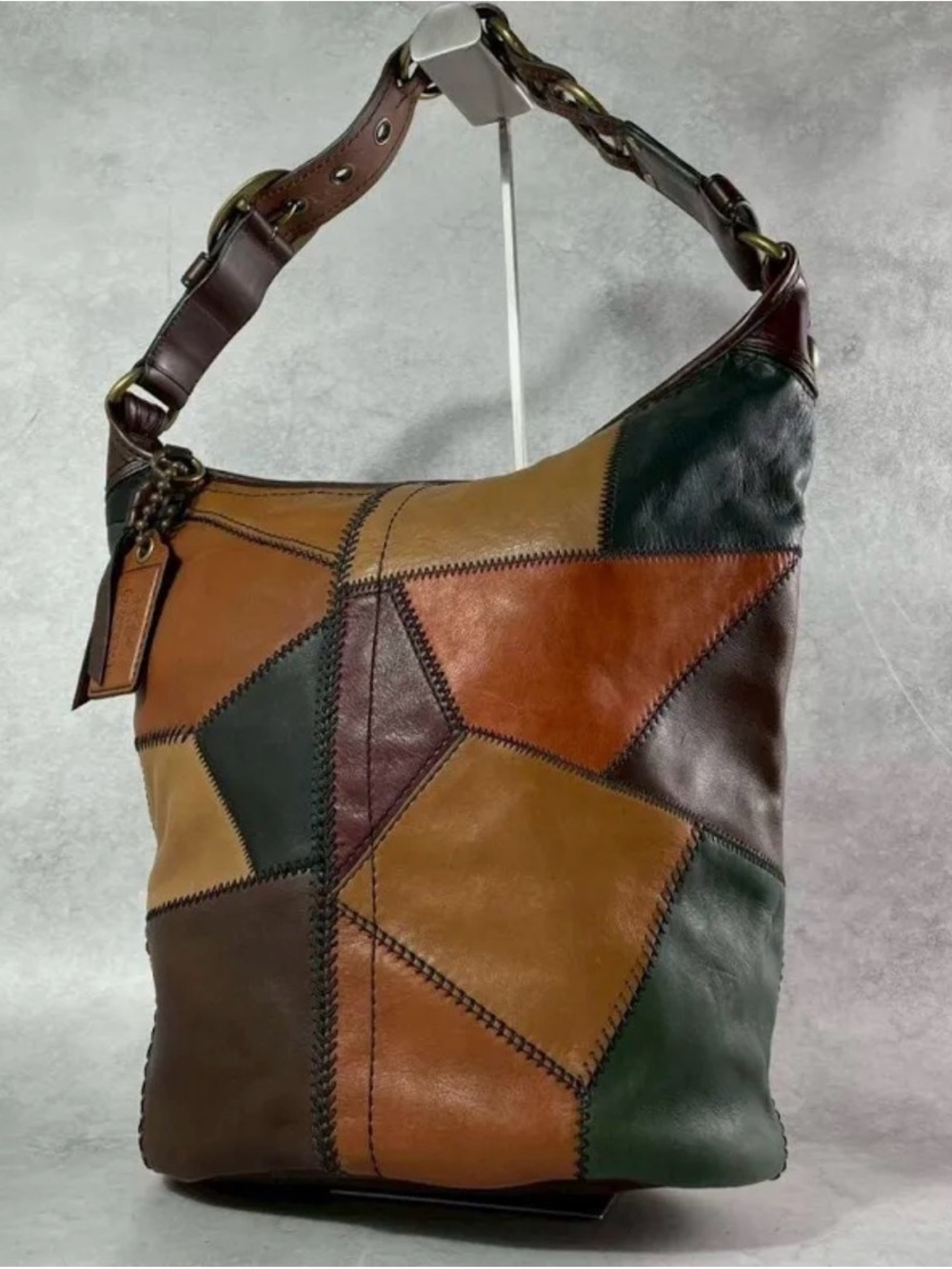 COACH Bleecker Leather Patchwork Large Feed Duffle Ltd Ed. #11465 Shoulder Bag
